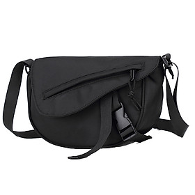 Túi Nam Đeo Chéo Mini Vải Oxford Chống Nước Thời Trang Sành Điệu Màu Đen T28