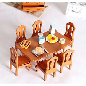 Mô hình bộ bàn ghế 1/12 trang trí nhà búp bê OB11 quà tặng trang trí