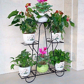 COMBO Kệ Sắt Để Chậu Hoa, Cây Cảnh Trang Trí Nhà Cửa 6 Tầng + Xẻng Làm Vườn - TẶNG 100 HẠT GIỐNG HOA MƯỜI GIỜ