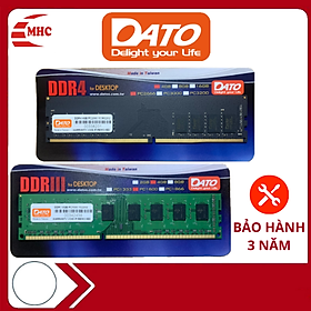 Mua Ram máy tính bàn  bộ nhớ ram PC Dato 4G-8G ddr3 ddr4 buss 1600 2666 bao test 36 tháng