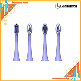 Combo Đầu Bàn Chải Điện Halio Sonic Whitening Electric Toothbrush Periwinkle - Hàng Chính Hãng