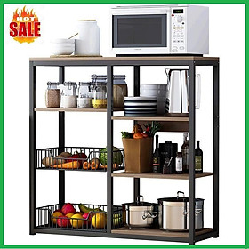 Kệ để lò vi sóng - Kệ để lò vi sóng 6 ô, 80x30x80cm, kệ nhà bếp - kệ để đồ nhà bếp