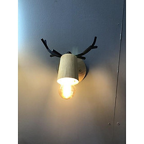 Đèn gắn tường sừng hươu, đèn trang trí, đèn gắn tường trang trí, đèn decor, đèn gắn tường phòng ngủ, đèn quán bar