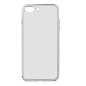 Slim Soft Electroplated Clear Phone Case Cover Skin for iPhone 7 Plus Sliver