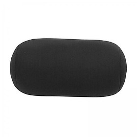 3X Microbead Back Cushion Throw Pillow Sleep Neck Office Travel Support Black