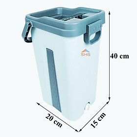 Mua (BUU DINH) BỘ LAU NHÀ MĂM CHỮ NHẬT SỌC DỌC CAO CẤP  HAI NGĂN GIẶT  MÂM LAU NHỰA DẺO NGUIYÊN CHẤT
