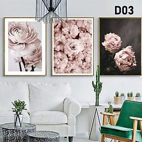 Mã tranh dán tường Set 3 tranh treo tường style hiện đại