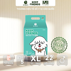 Tã Bỉm Quần Hàn Quốc Enblanc Keep Friends Bé Trai Size XL 22 miếngSiêu Mỏng