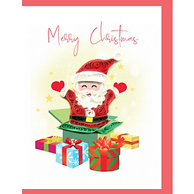 Thiệp Nghệ Thuật Giấy Xoắn - Phép Màu Trong Hộp Quà - Magic in the Box - Christmas - Việt Net - 6.5x8.5