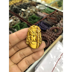 Mặt dây chuyền 12 con giáp phong thủy đá mắt hổ