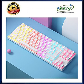 Mua Bàn phím cơ ZIFRIEND KA802T sử dụng Blue Switch thiết kế mini nhỏ gọn chỉ 87 phím với keycap pudding xuyên led cực đẹp - HN - HÀNG CHÍNH HÃNG
