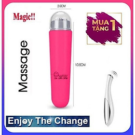 (Có Hàng Sẵn) Combo 02 Massage Mắt Mini Nhỏ Gọn Cầm Tay Tặng Kèm Sẵn Pin New Model FS1072