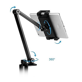 Mua Arm nâng máy tính bảng kẹp cố định vào bàn AP-7LC  kiêm giá đỡ công thái học kẹp giữ xoay 360 độ chắc chắn