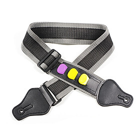 Adjustable Electric Guitar Strap with 3 Plectrums Guitar Pick Holders Acoustic Guitar Bass Strap Belt