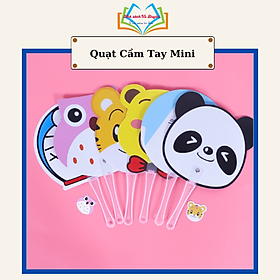 Mua Quạt mini cầm tay mini bằng nhựa nhiều hình ngộ nghĩnh có kèm tag cute