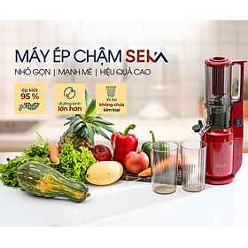 Máy Ép Chậm SEKA FOR YOUR HEALTH, Máy Ép Trái Cây Ép Kiệt Bã, Chạy Êm, Trang Bị Bộ Lọc Mịn - Hàng chính hãng