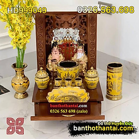 Mua Bộ Bàn thờ Thần tài Mái bằng Kim sa HD999049