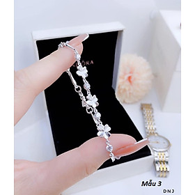 Lắc tay nữ thời trang chất liệu bạc cao cấp MS0140