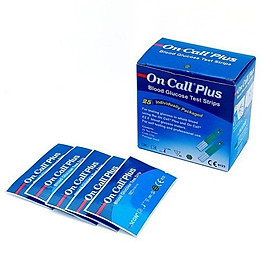Que thử của máy đo đường huyết On Call Plus (hộp 25 que)