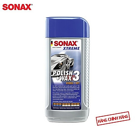 Xoá Xước-Đánh Bóng-Bảo Vệ Sơn Xe 3 Trong 1 Dạng Lai SONAX Xtreme Wax 3 in 1 Hybit NPT 202100 (250ml)