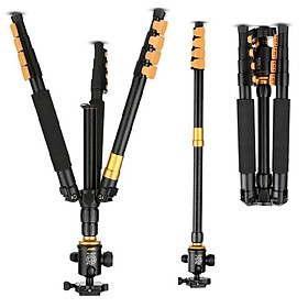 Phong Cách Mới Nhất Nhẹ Thời Đại Q570A Nút Kéo Chân Máy Ảnh SLR Di Động Chụp Ảnh Du Lịch Ngoài Trời Máy Ảnh Rung Đứng
