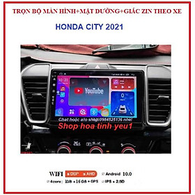 BỘ Màn hình DVD Androi cho xe ô tô HONDA CITY 2021 TẶNG PM VIETMAP S1 kèm MẶT DƯỠNG,màn android 9 inch đa chức năng