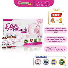 Collagen nước 9000mg Eliza Paristech Gold hạn chế quá trình lão hóa, giúp da sáng mịn, làm đẹp da - Hộp 10 lọ x 30ml