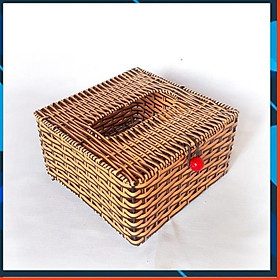 Mua Hộp đựng giấy vuông (đan giả mây)