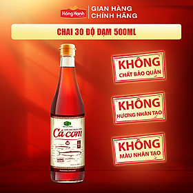 Nước mắm truyền thống Phú Quốc Hồng Hạnh Cá Cơm 30 độ đạm dung tích 500 ML - Nêm ướp đậm đà