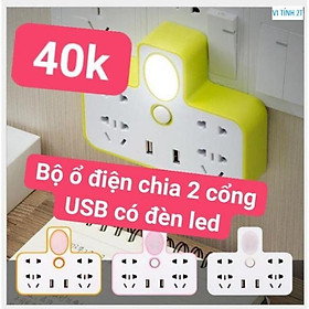 Mua Bộ ổ điện chia 2 cổng USB có led