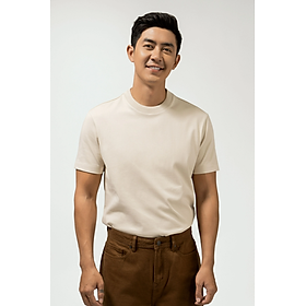 Áo Thun Nam ROUTINE Coffee Lovers Trơn Form Fitted - 10S24TSS009 | LASTORE MENSWEAR