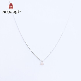 Dây chuyền bạc mặt trái tim - Ngọc Quý Gemstones