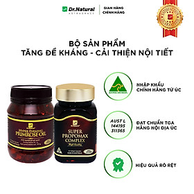 Bộ Sản Phẩm Tăng Đề Kháng, Cải Thiện Nội Tiết: Viên Uống Keo Ong 60 Viên, Viên Nội Tiết Úc 180 Viên