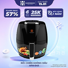 Mua Nồi Chiên Không Dầu Điện Tử HAWONKOO AFH-045 4 5 Lít 1500W Hàng Chính Hãng Bảo Hành 12 Tháng - Thương Hiệu Hàn Quốc