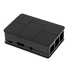 Black ABS Protective Case Box Enclosure For Raspberry Pi 3 Model B +Screws