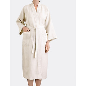 Áo choàng tắm Linen Tales mã Waffle chất liệu linen