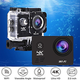 Camera hành động Ultra HD 4K 16.0MP WiFi 2.0 "Màn hình 170d dưới nước 30m Go Faterproof Pro Mũ bảo hiểm Ghi máy ảnh Sport Camer