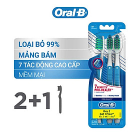 Bộ Bàn Chải Đánh Răng Oral-B 7 Tác Động (Mua 2 tặng 1)