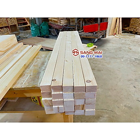 Mua  MS65  Thanh gỗ thông 3cm x 4cm x dài 1m + láng mịn 4 mặt