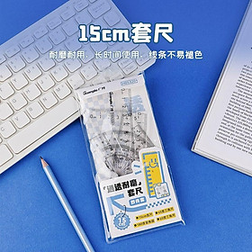 Guangbo - Thước Bộ Dẻo 4 Chi Tiết H05320-Z 15cm