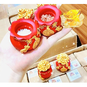 Mua Hũ đựng muối gạo thần tài  hũ gạo muối cầu tài cầu lộc trang trí bàn thờ