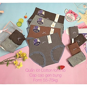 Siêu phẩm quần lót Cotton bigsize cạp cao gen bụng