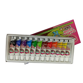 Màu nước Tempera 12 màu Master Art Thái Lan 3 ml