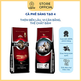 Cà Phê Rang Xay Sáng Tạo 4 Trung Nguyên Legend – Gói 340g – Gu Mạnh Cân Bằng, Dùng Ngon Với Đá & Sữa - Pha Phin