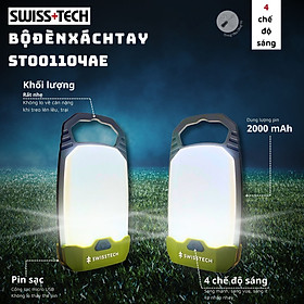 Mua Bộ 2 đèn xách tay dùng trong cắm trại dùng Pin sạc SWISS+TECH ST001104AE - Hàng chính hãng