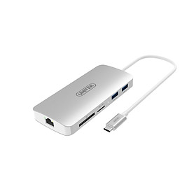 Mua Cáp Type-C To 2 USB (3.0)/2P HDMI /LAN/SD+Micro SD Unitek (Y9115)  - HÀNG CHÍNH HÃNG