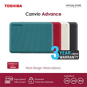 Hình ảnh Ổ cứng di động Toshiba Canvio Advance Hàng Chính Hãng
