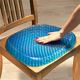 Đệm tổ ong 4D Sitter Gel Flex Silicone tấm lót ghế thoáng khí bảo vệ cột sống chất liệu mềm mại thân thiện