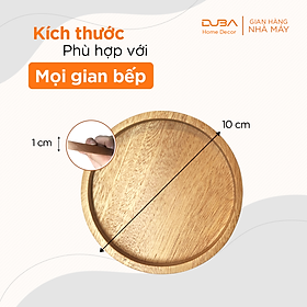 Mua Đế lót ly  lót nồi bằng gỗ màu tự nhiên chuẩn xuất khẩu Châu Âu - DUBA