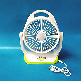 Quạt sạc để bàn YG-729 kèm đèn led